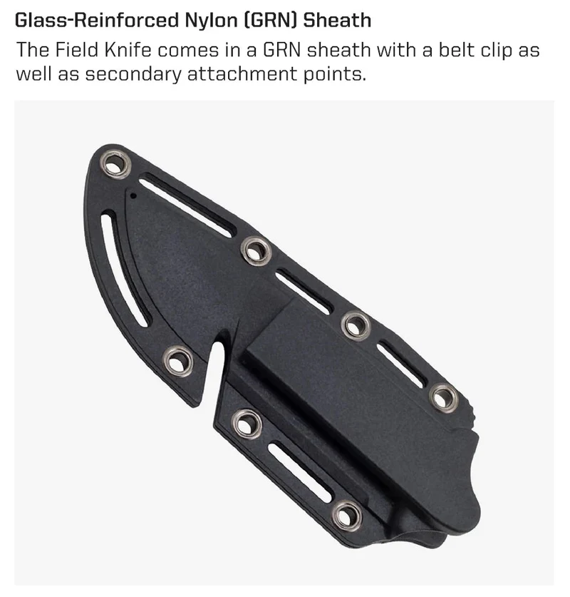 Couteau de bushcraft à lame fixe 7CR17MOV EDC / survie 160g "SOG - FK1001-CP"