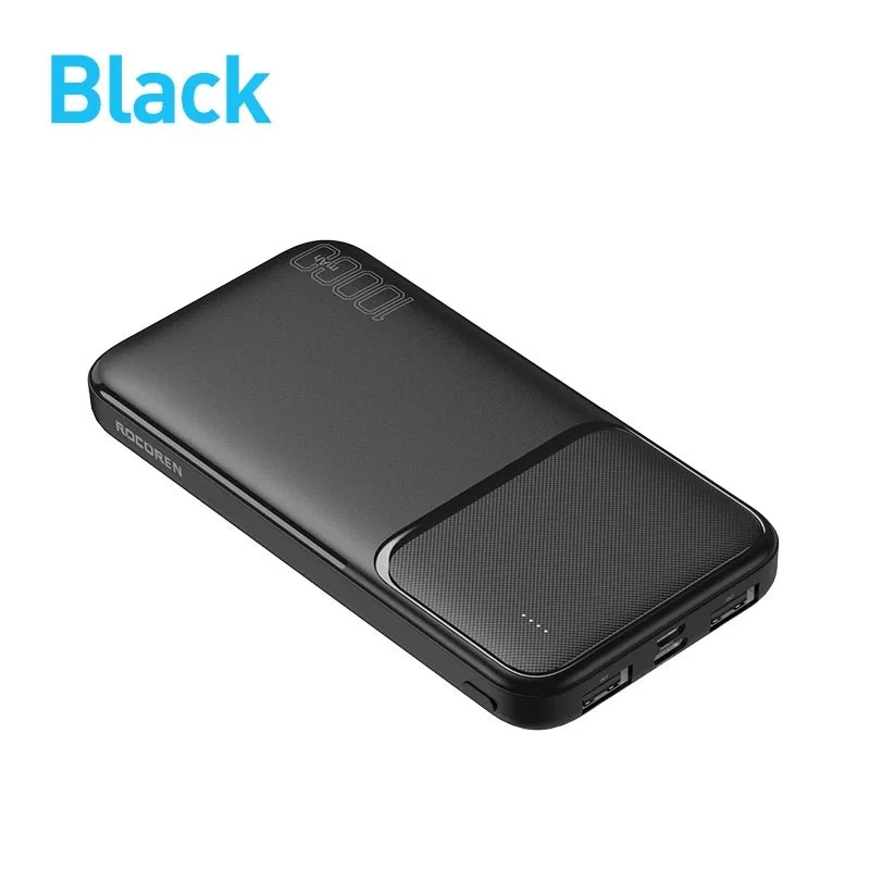 Batterie externe portable / power bank 10000 mAh charge rapide 210g "Rocoren - 10000 series"