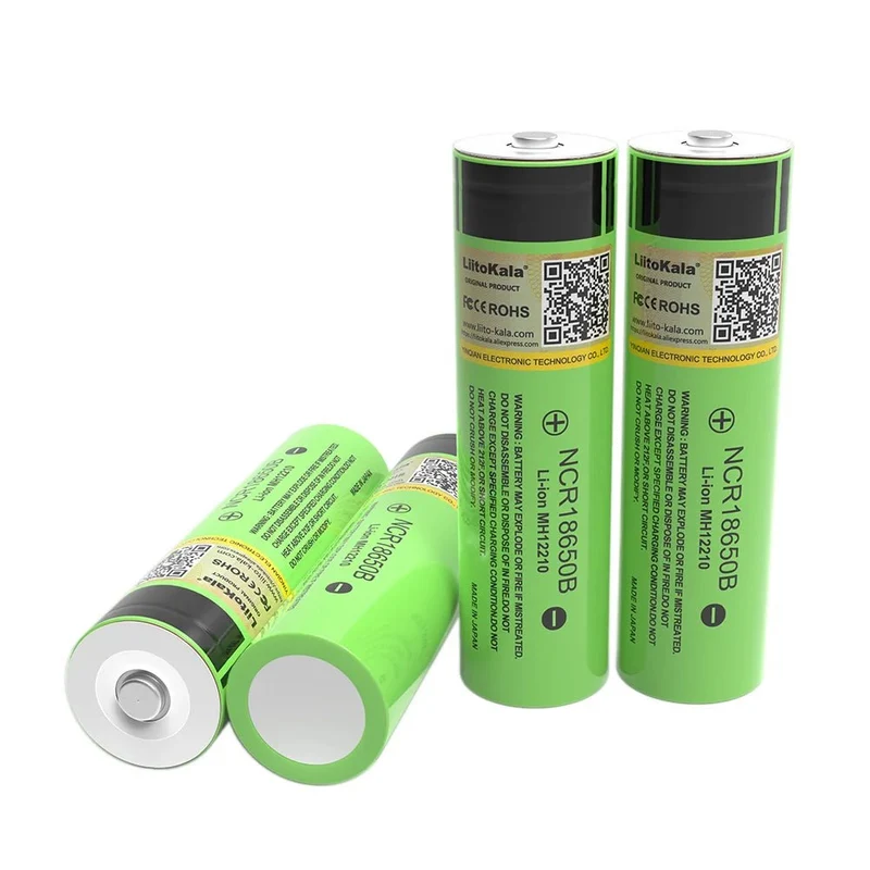 Batterie au Lithium Rechargeable 3.7V, 3400mah, 18650 "Liitokala - NCR18650B"