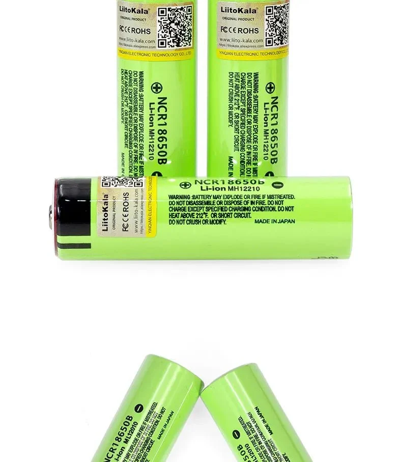 Batterie au Lithium Rechargeable 3.7V, 3400mah, 18650 "Liitokala - NCR18650B"