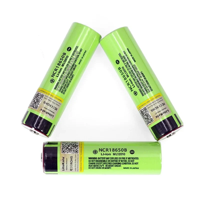 Batterie au Lithium Rechargeable 3.7V, 3400mah, 18650 "Liitokala - NCR18650B"