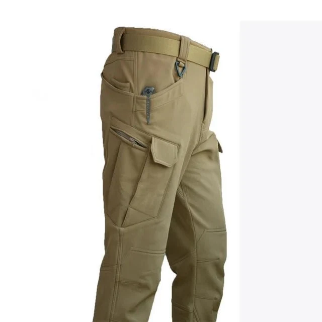 Pantalon cargo tactique imperméable avec doublure polaire "Mazerout - X7"