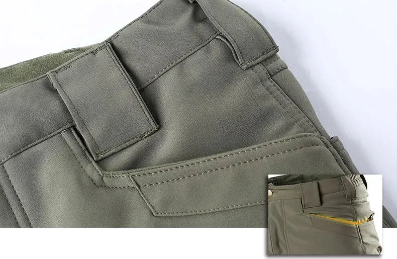 Pantalon cargo tactique imperméable avec doublure polaire "Mazerout - X9"