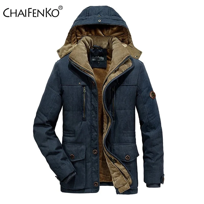 Parka polaire / manteau d'hiver pour homme 1,2kg "CHAIFENKO - Classic Outdoor"
