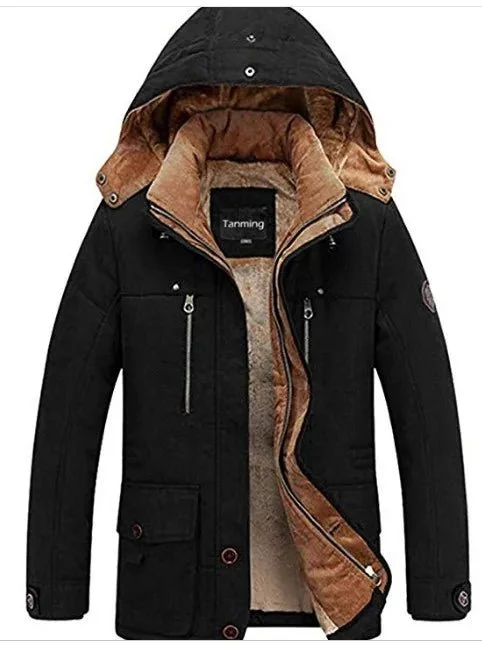 Parka d'hiver, manteau polaire avec capuche détachable pour homme 1,3kg "Lzlltt - Fs125"