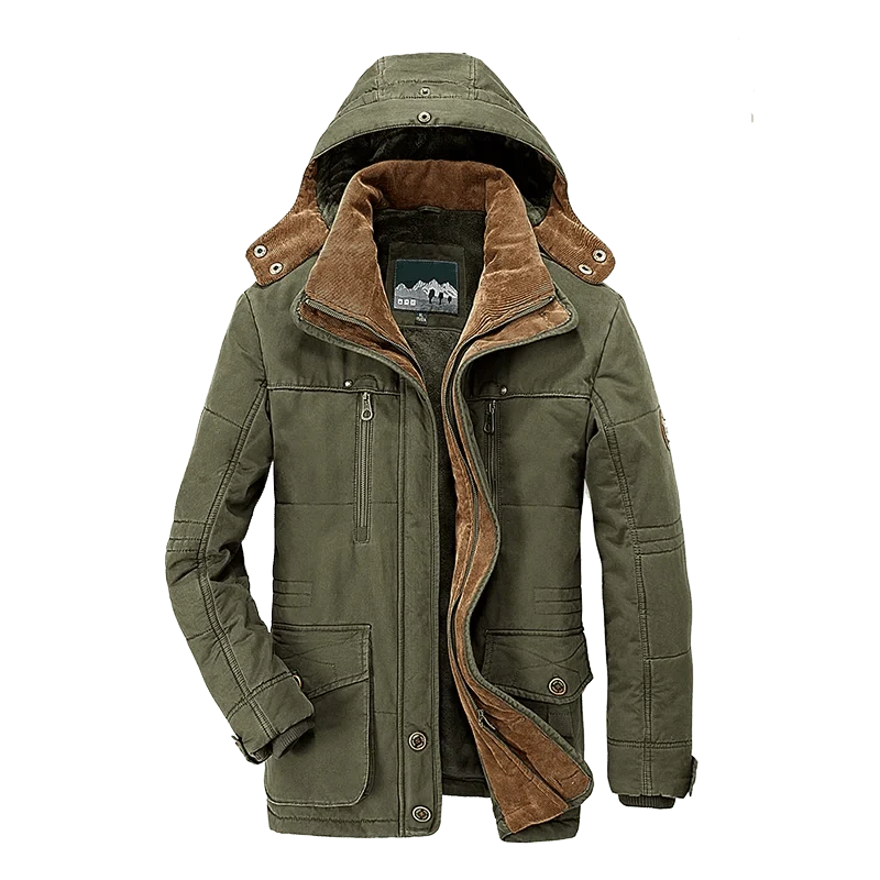 Parka d'hiver, manteau polaire avec capuche détachable pour homme 1,3kg "Lzlltt - Fs125"