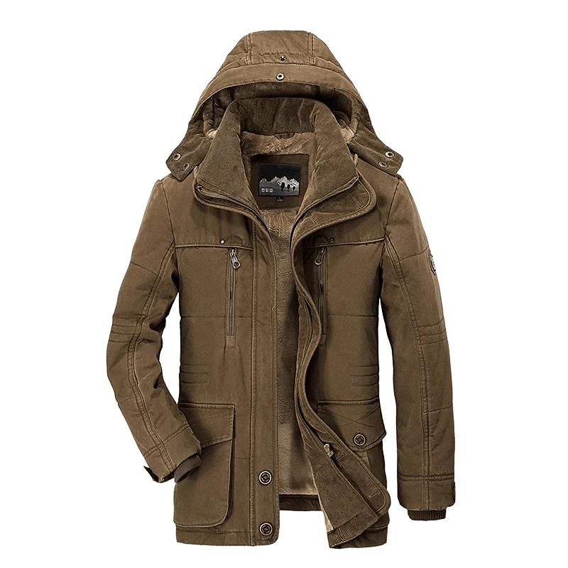 Parka d'hiver, manteau polaire avec capuche détachable pour homme 1,3kg "Lzlltt - Fs125"