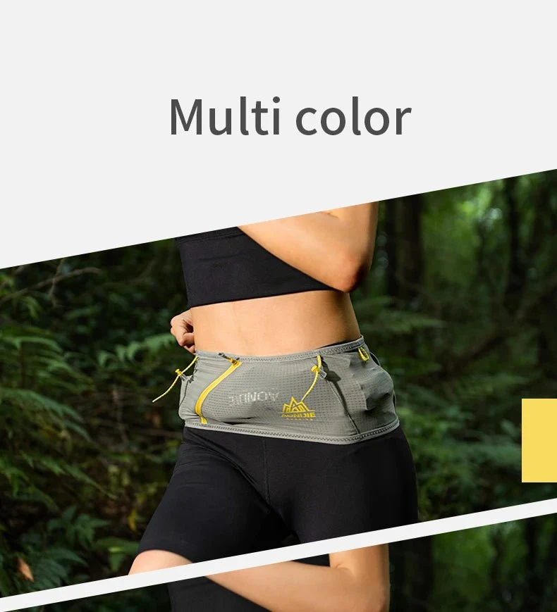 Ceinture de course d'hydratation pour le trail / running / marathon avec support pour téléphone portable "AONIJIE - W8101"