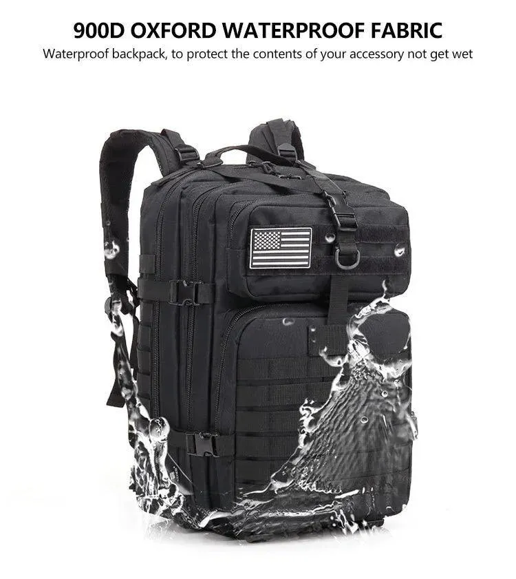 Sac à dos tactique, survie, EDC, bushcraft, chasse 900D avec système Molle "QT & QY - 3P Tactical Backpack 50L"