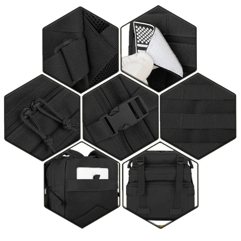 Sac à dos tactique, survie, EDC, bushcraft, chasse 900D avec système Molle "QT & QY - 3P Tactical Backpack 50L"