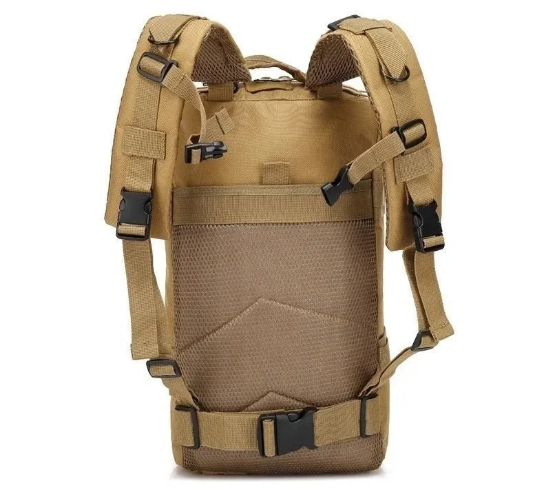 Sac à dos tactique, survie, EDC, bushcraft, chasse 900D avec système Molle "QT & QY - 3P Tactical Backpack 30L"