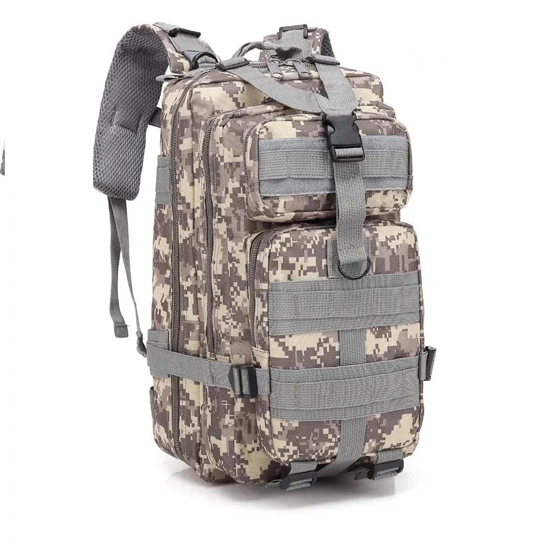 Sac à dos tactique, survie, EDC, bushcraft, chasse 900D avec système Molle "QT & QY - 3P Tactical Backpack 30L"