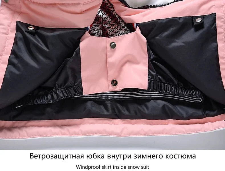 Parka de ski / snowboard veste imperméable d'hiver -30°C unisexe "ARCTIC QUEEN - Ski Combi 1331"
