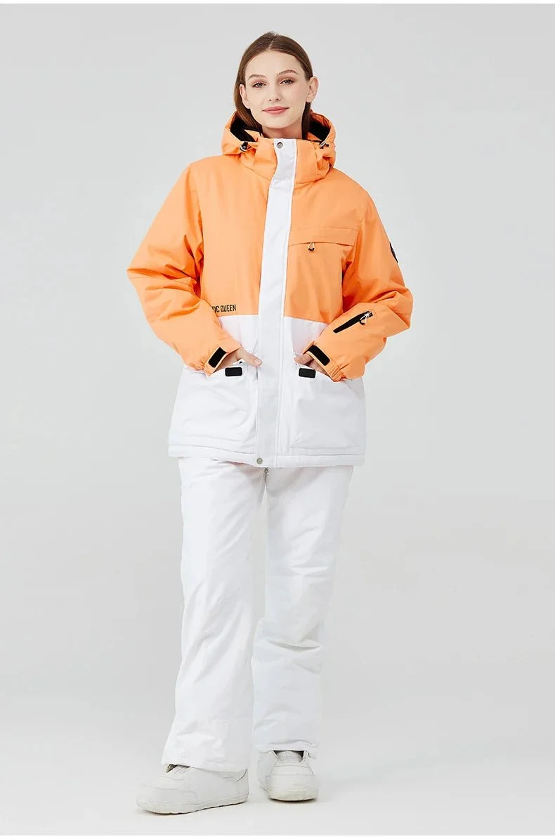 Parka de ski / snowboard veste imperméable d'hiver -30°C unisexe "ARCTIC QUEEN - Ski Combi 1331"