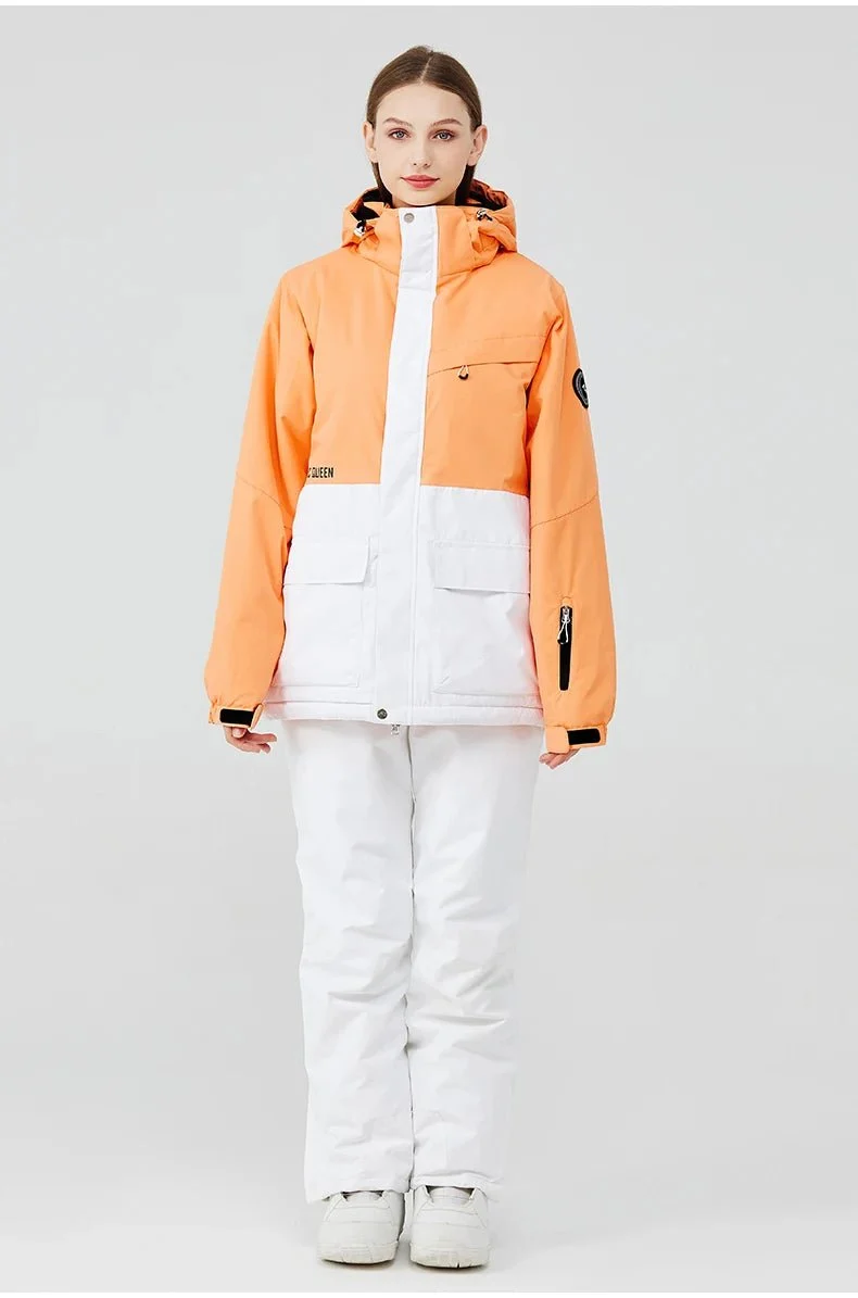 Parka de ski / snowboard veste imperméable d'hiver -30°C unisexe "ARCTIC QUEEN - Ski Combi 1331"