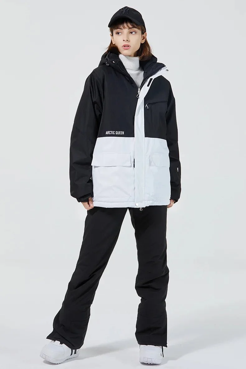 Parka de ski / snowboard veste imperméable d'hiver -30°C unisexe "ARCTIC QUEEN - Ski Combi 1331"