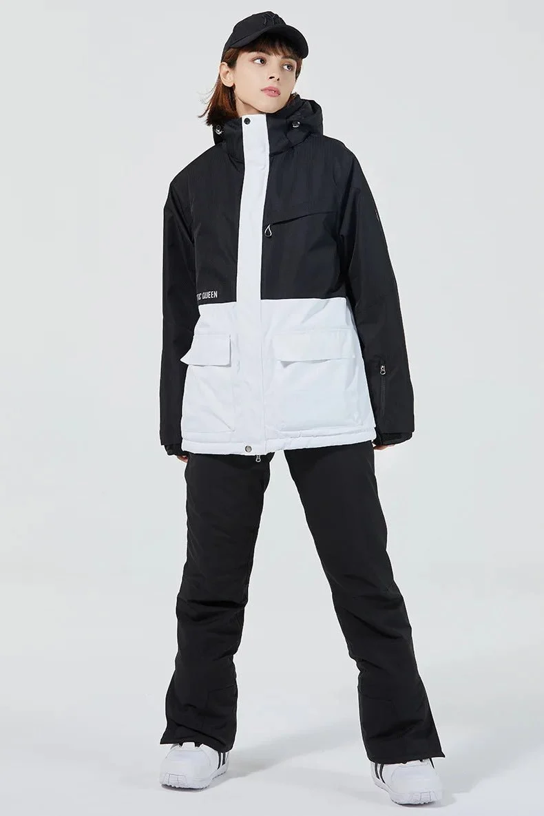 Parka de ski / snowboard veste imperméable d'hiver -30°C unisexe "ARCTIC QUEEN - Ski Combi 1331"