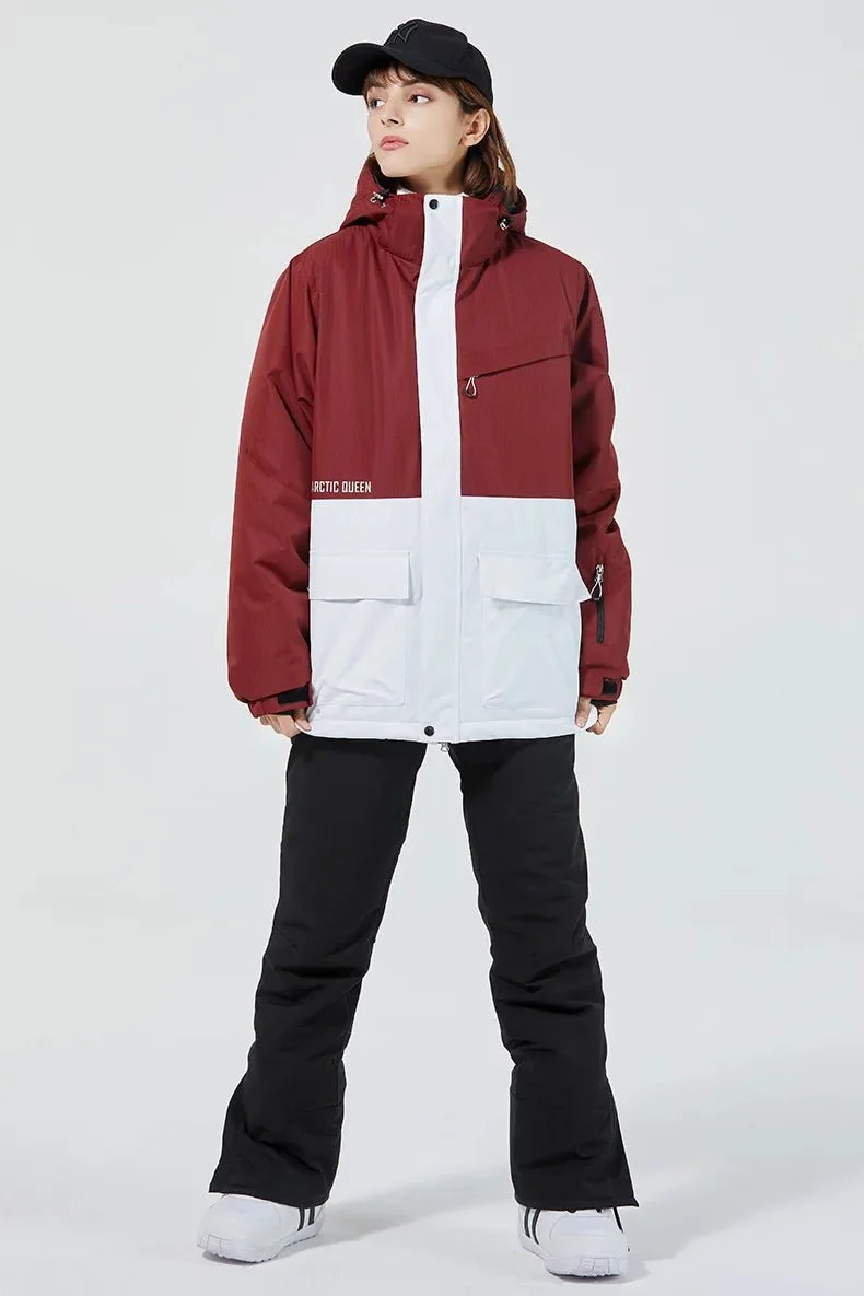Parka de ski / snowboard veste imperméable d'hiver -30°C unisexe "ARCTIC QUEEN - Ski Combi 1331"
