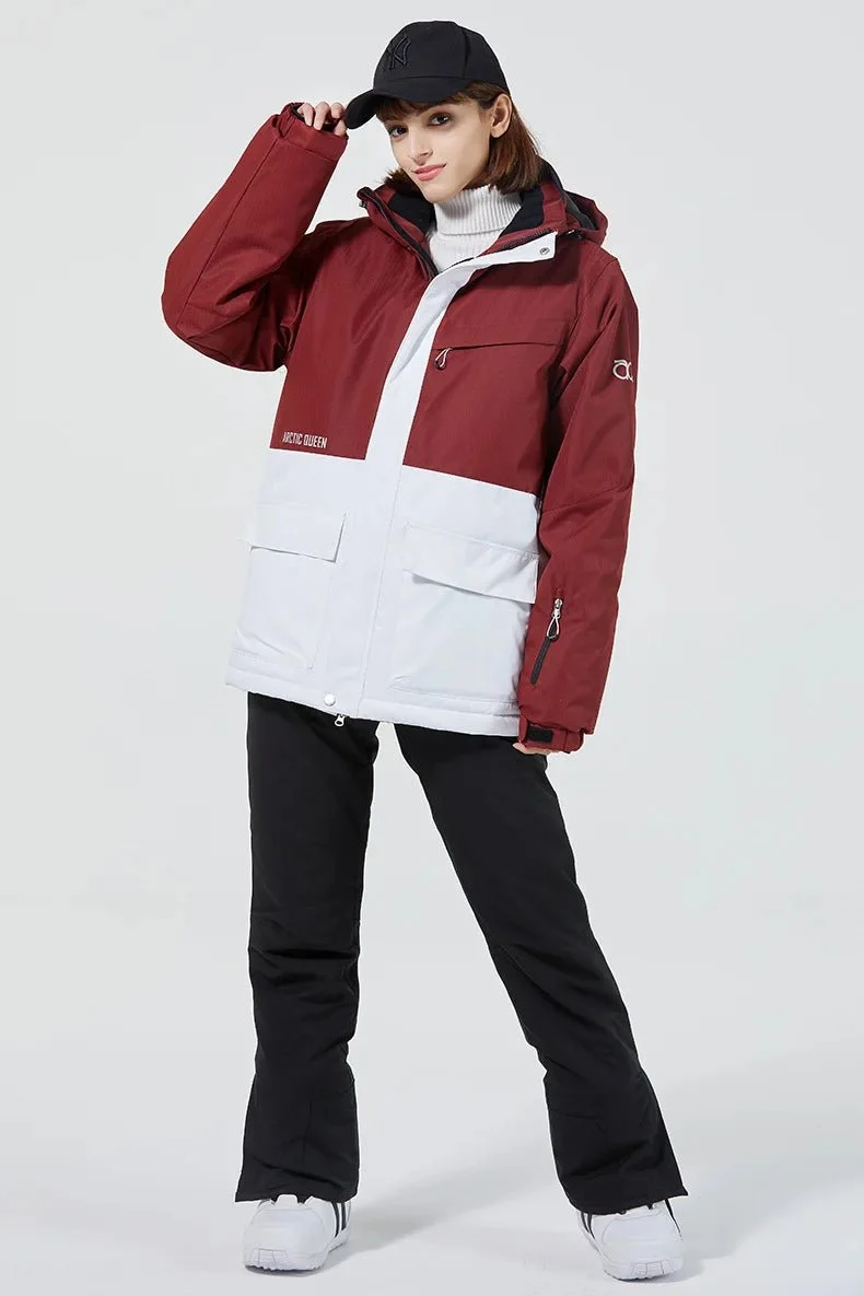 Parka de ski / snowboard veste imperméable d'hiver -30°C unisexe "ARCTIC QUEEN - Ski Combi 1331"