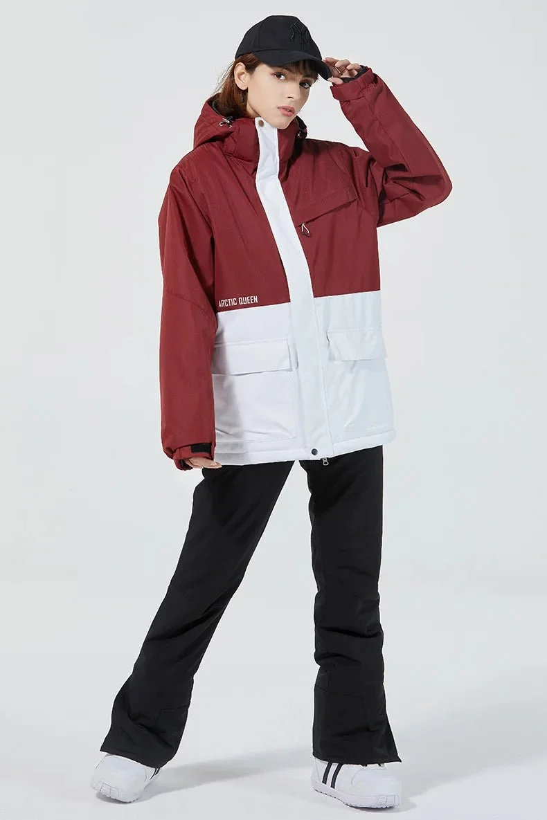 Parka de ski / snowboard veste imperméable d'hiver -30°C unisexe "ARCTIC QUEEN - Ski Combi 1331"