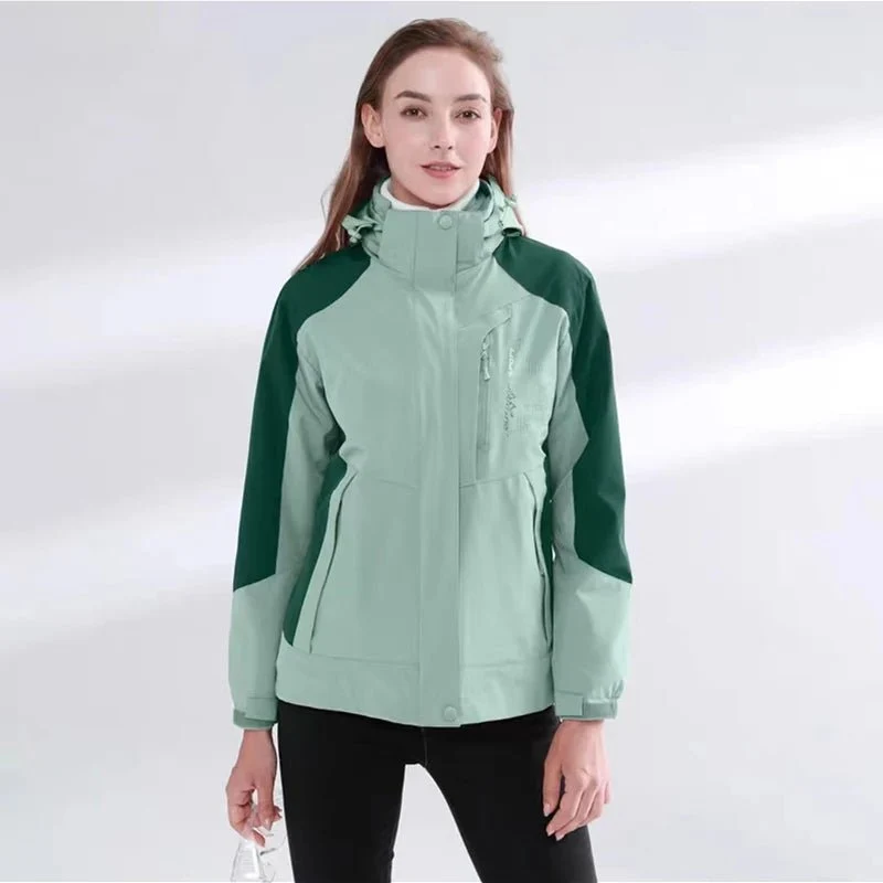 Veste de ski / hiver amovible 3 en 1 imperméable et coupe-vent pour femme "Trvlwego - Outdoor Sport"