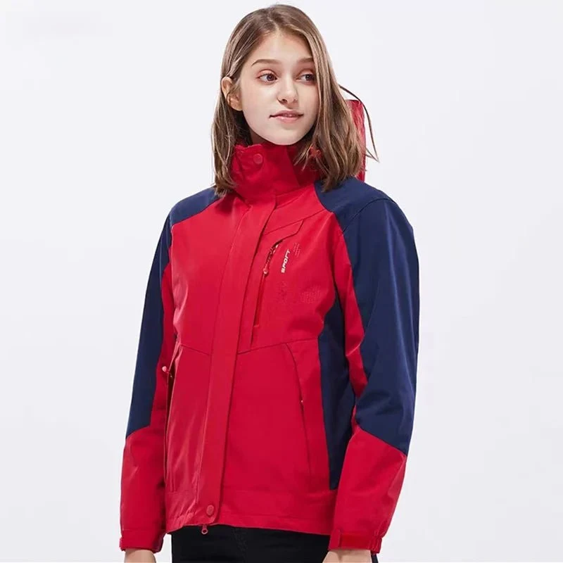 Veste de ski / hiver amovible 3 en 1 imperméable et coupe-vent pour femme "Trvlwego - Outdoor Sport"