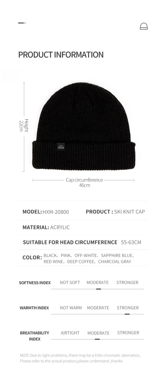 Bonnet de ski tricoté unisexe "Copozz - 20800"