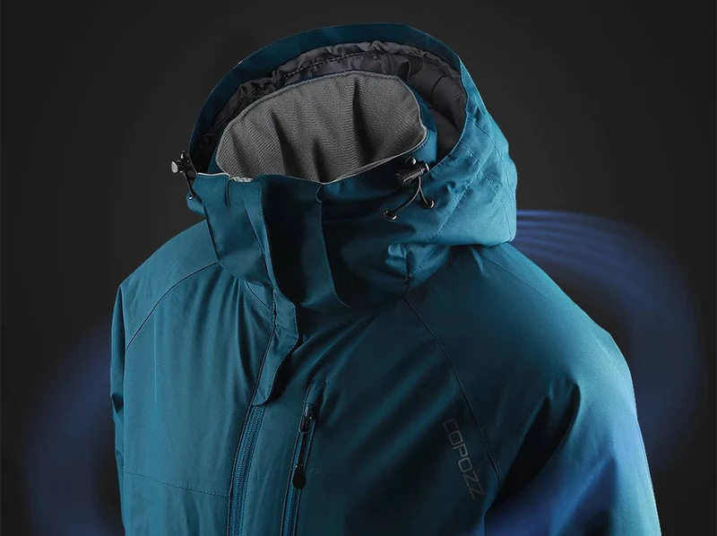Veste de ski / manteau d'hiver chaud & imperméable pour homme "COPOZZ – SPT Ski suit"
