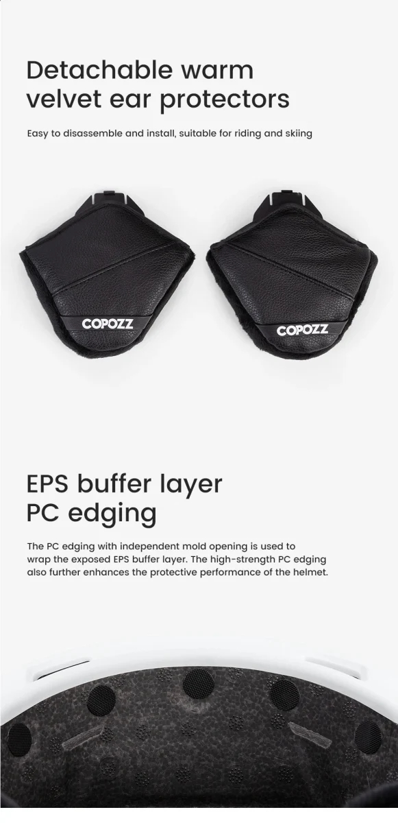 Casque de Ski / Snowboard, sports d'hiver pour adultes et enfants "COPOZZ - Ski Helmet Anti-Impact"