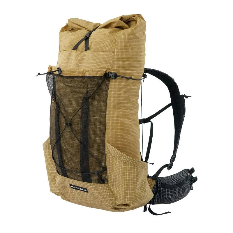 Sac à dos ultraléger / ultralight backpack 35L + 10L avec tissu imperméable UHMWPE 1kg "3F Ul Gear - Tianshan 45L"