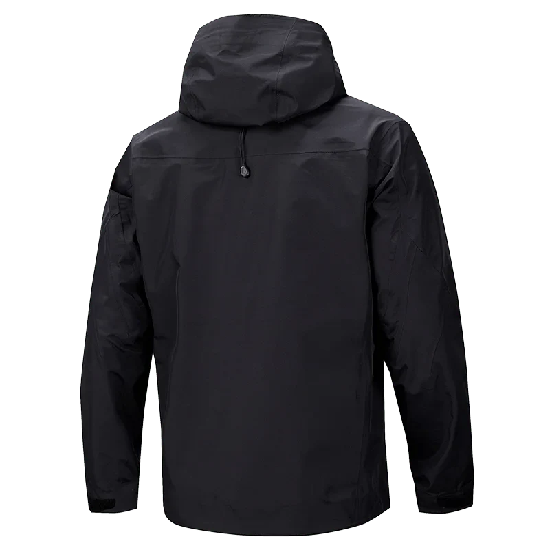 Veste de randonnée/ hardshell thermoscellée tissu imperméable PUL 3 couches anti-composite unisexe "Planète Rando - Storm Jocker"