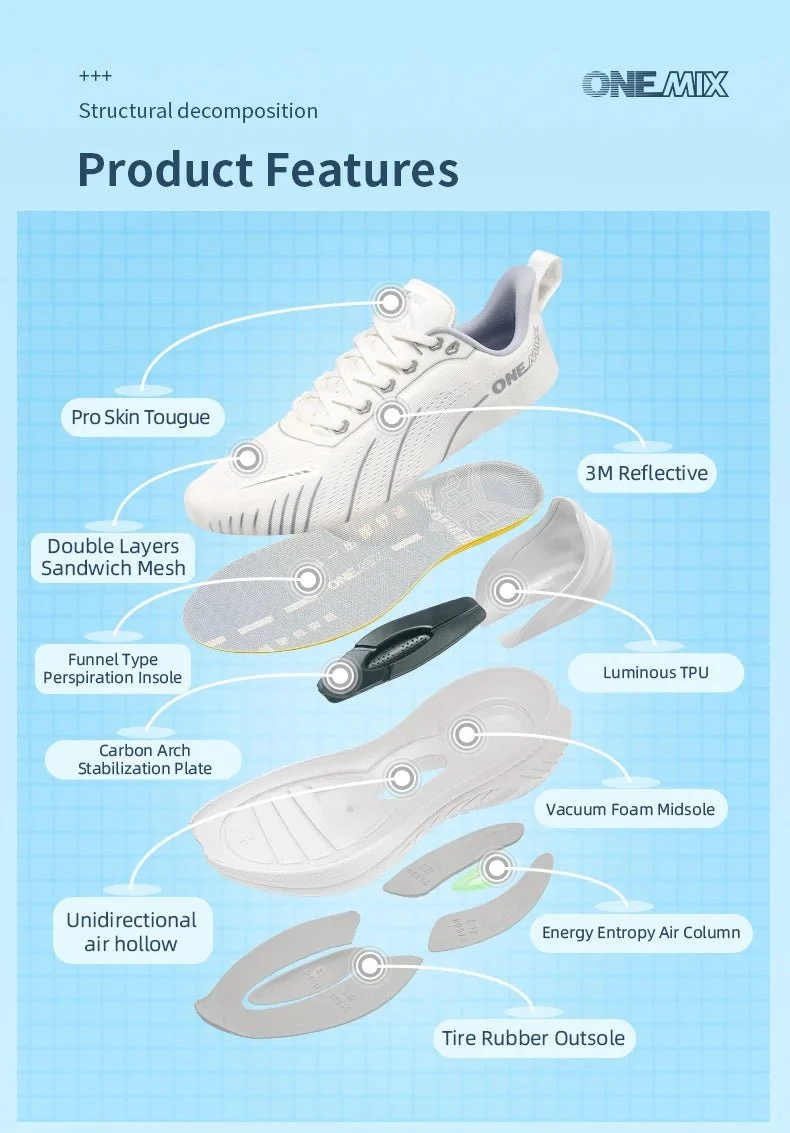 Chaussures de course, running, athlétisme O-Suspension Technology pour femme "ONEMIX - Bumper Elite 3.0"