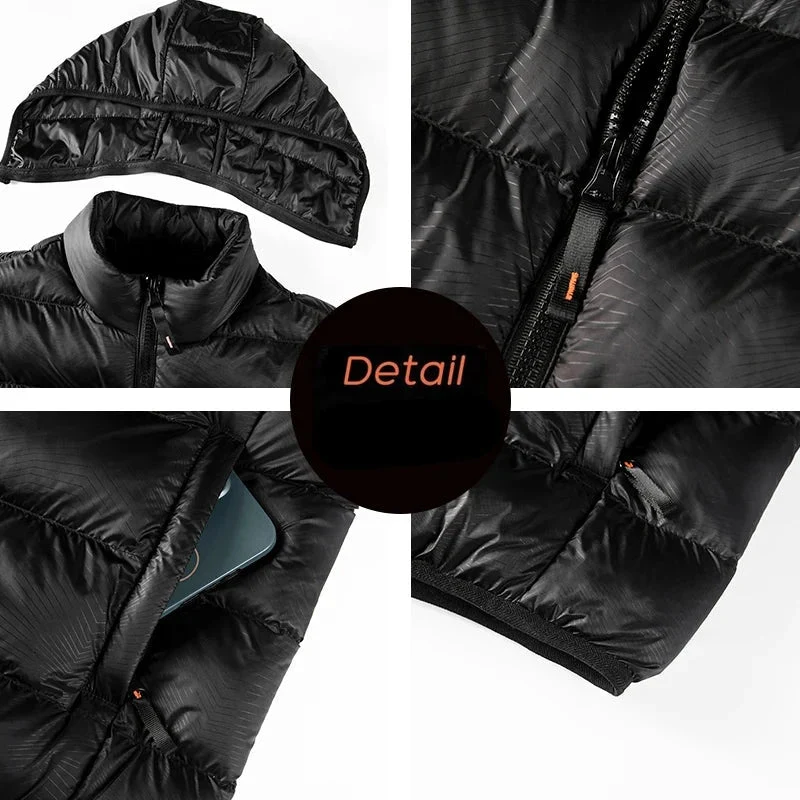 Doudoune synthétique / parka hiver avec capuche pour homme "Lzlltt - 102"