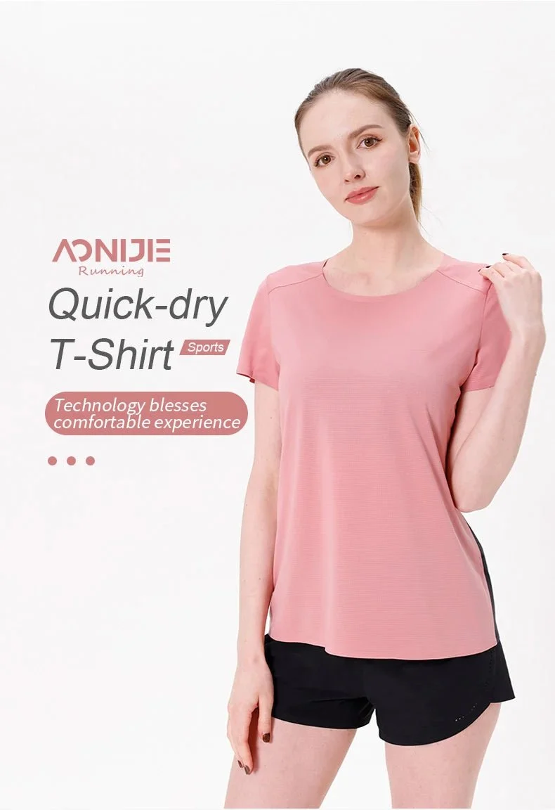 T-shirt à séchage rapide à manches courtes pour femme "AONIJIE - FW5117"