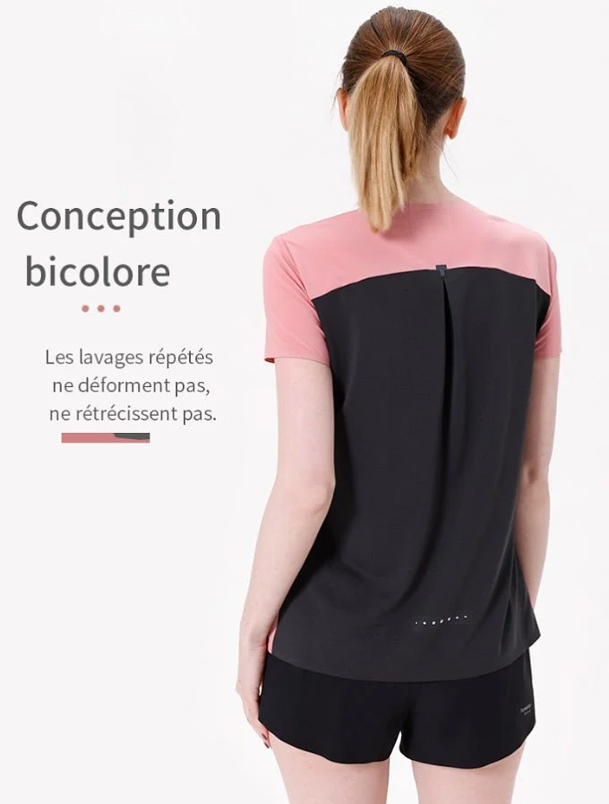 T-shirt à séchage rapide à manches courtes pour femme "AONIJIE - FW5117"