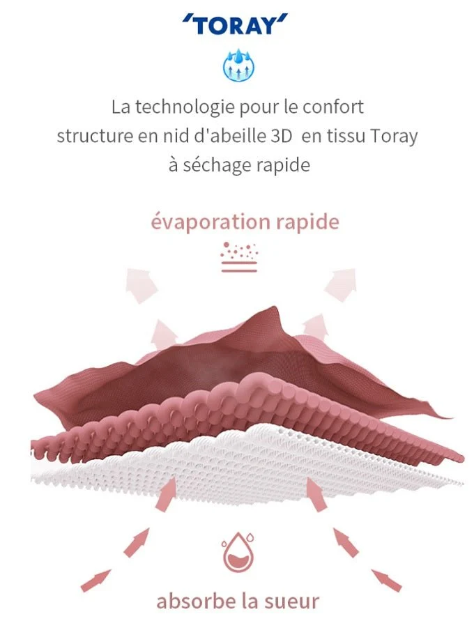 T-shirt à séchage rapide à manches courtes pour femme "AONIJIE - FW5117"