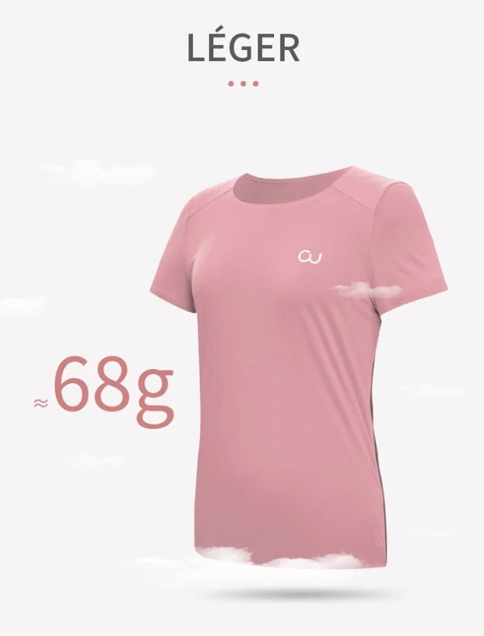 T-shirt à séchage rapide à manches courtes pour femme "AONIJIE - FW5117"