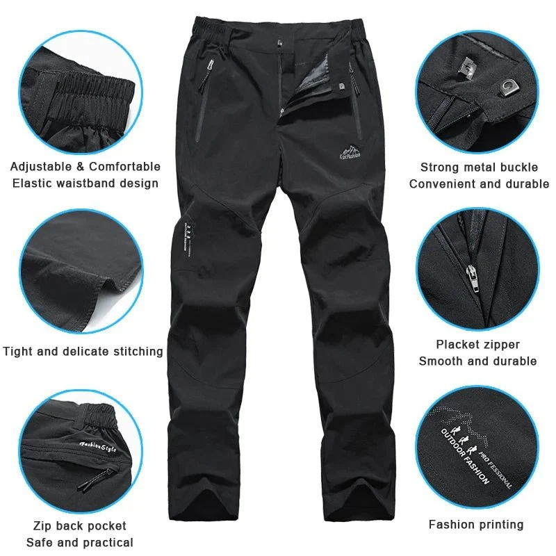 Pantalon de randonnée imperméable à séchage rapide pour homme "LNGXO - KWK1899A"