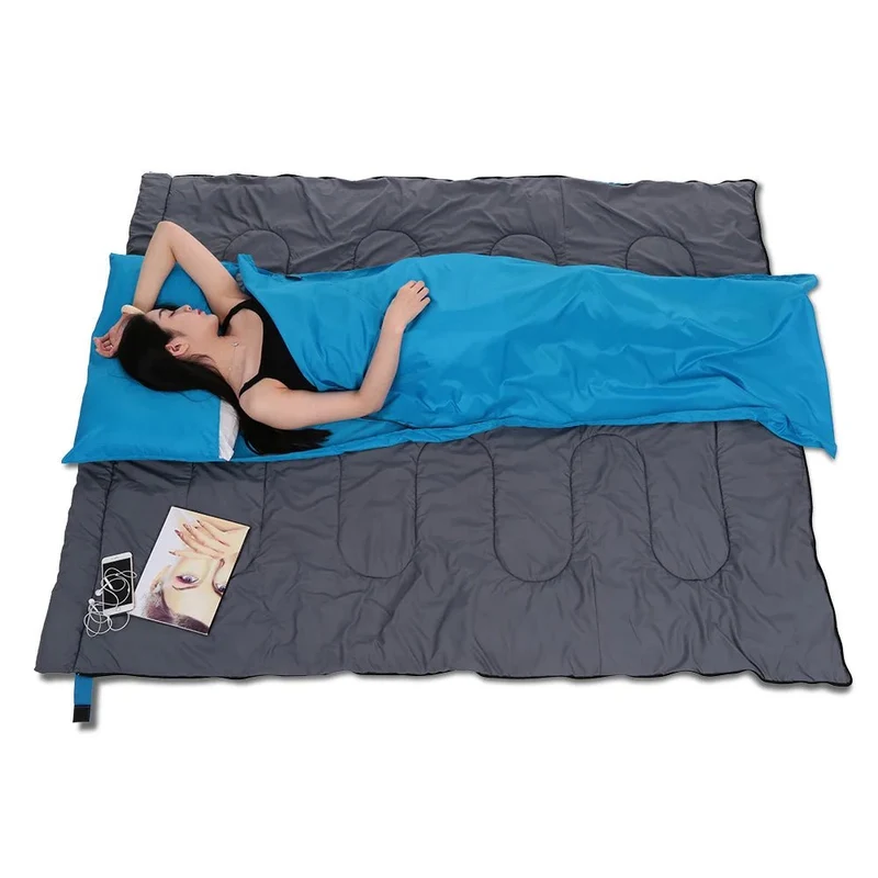 Drap de sac de couchage pour le camping, la randonnée et le bivouac 270g "Tomshoo - Sleeping Bag"