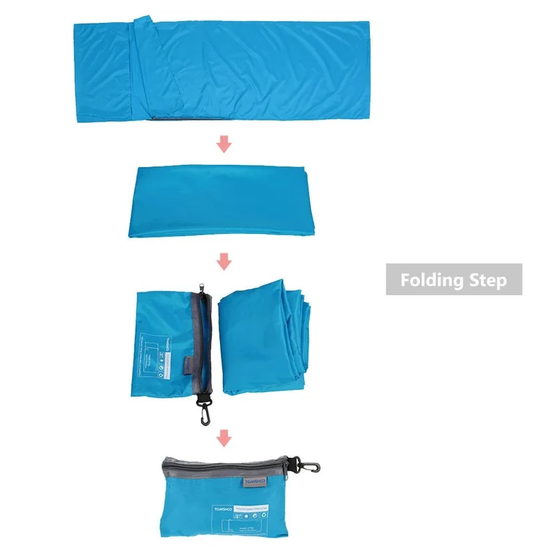 Drap de sac de couchage pour le camping, la randonnée et le bivouac 270g "Tomshoo - Sleeping Bag"