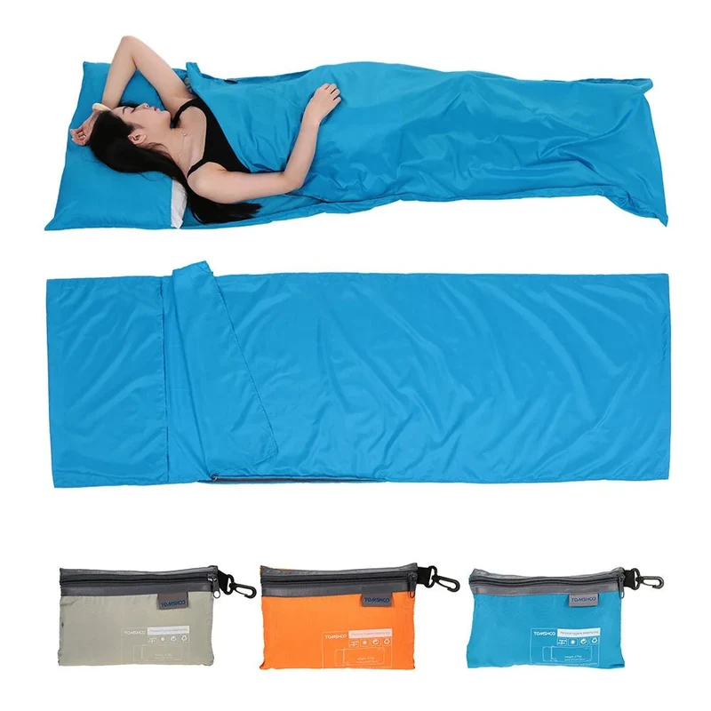 Drap de sac de couchage pour le camping, la randonnée et le bivouac 270g "Tomshoo - Sleeping Bag"