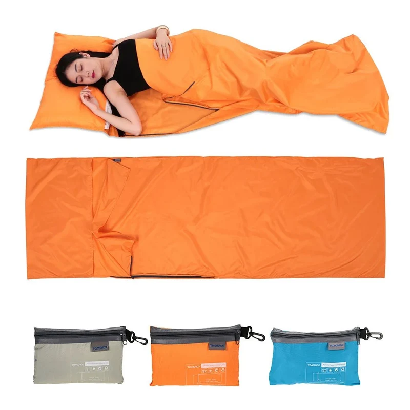 Drap de sac de couchage pour le camping, la randonnée et le bivouac 270g "Tomshoo - Sleeping Bag"