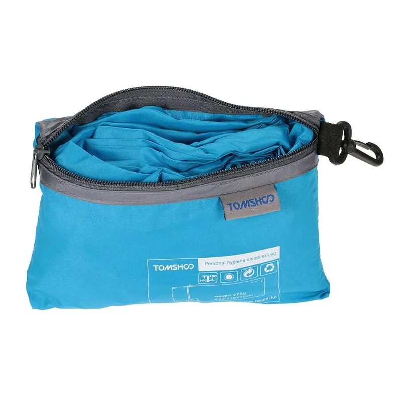Drap de sac de couchage pour le camping, la randonnée et le bivouac 270g "Tomshoo - Sleeping Bag"