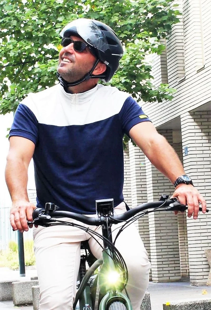 Polo 100% lin unisexe anti-transpirant et anti-odeur "Daily Bike - Lino"