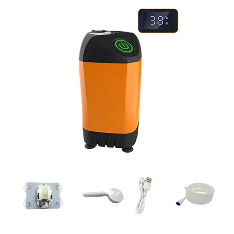 Douche de camping portable IPX7 étanche avec affichage numérique et pompe électrique "Portable Outdoor Camping - Sumersible pump"