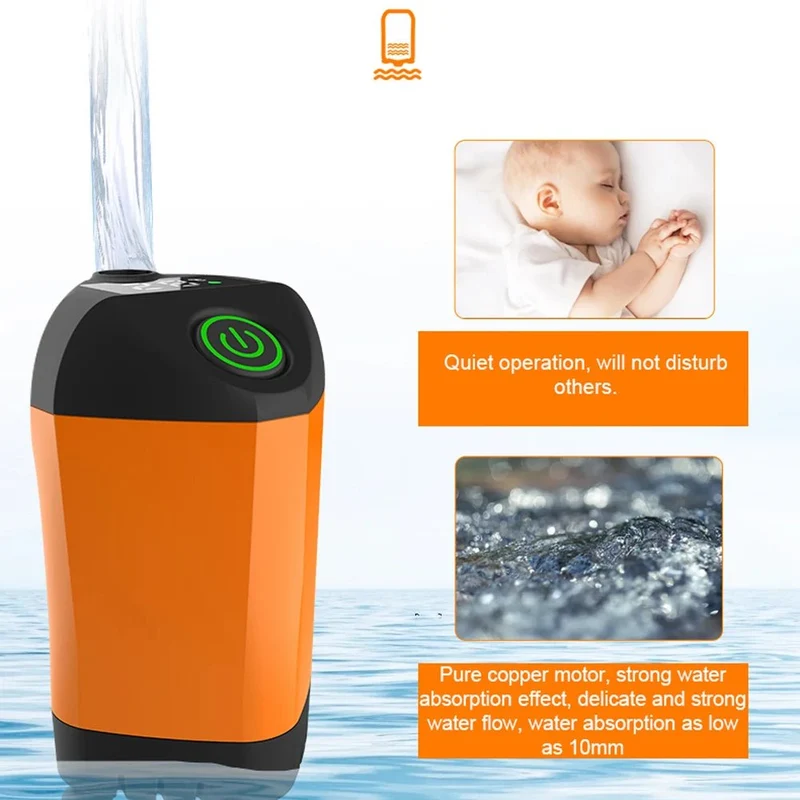 Douche de camping portable IPX7 étanche avec affichage numérique et pompe électrique "Portable Outdoor Camping - Sumersible pump"