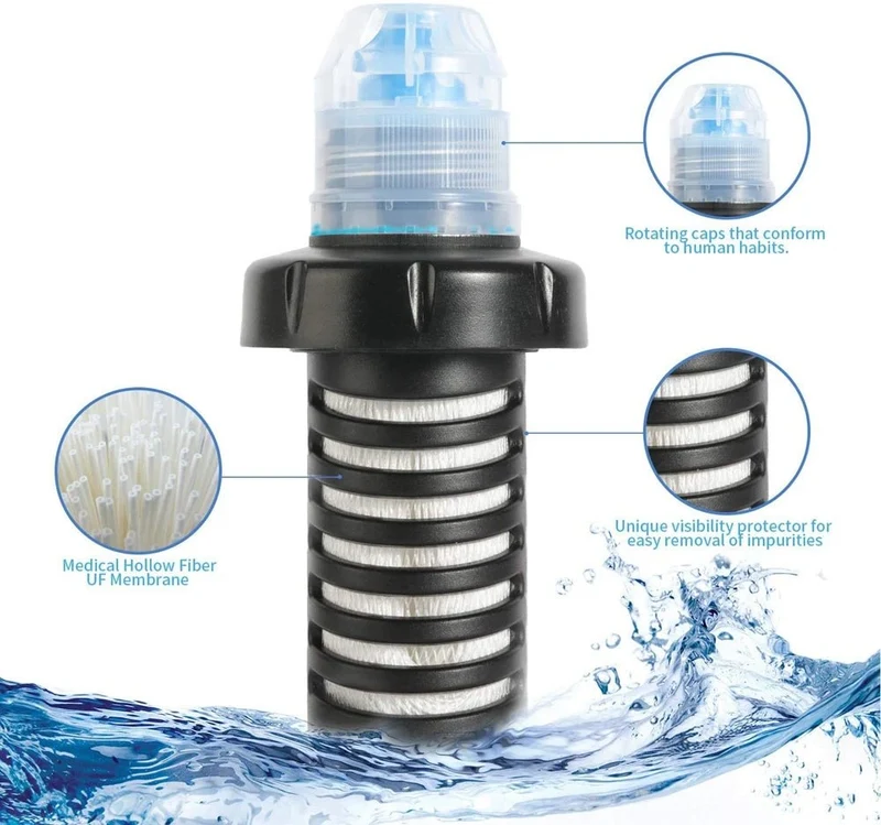 Flasque d'hydratation 500ml avec systeme de filtration "Feptfeet - K8630"