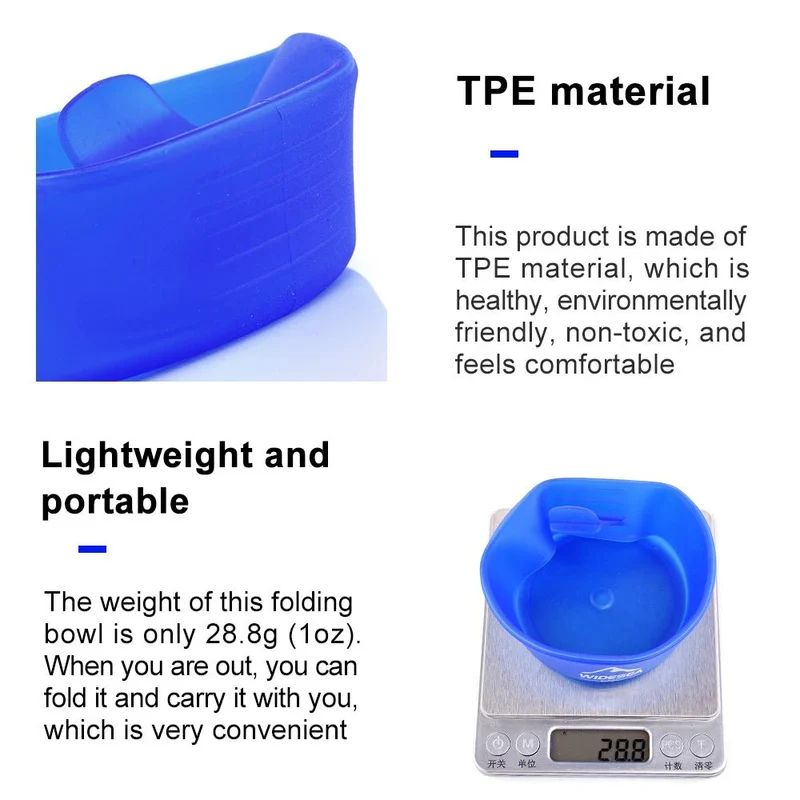 Tasse pliable de randonnée / bivouac 250ml "Widesea - Camping Folding Bowl"