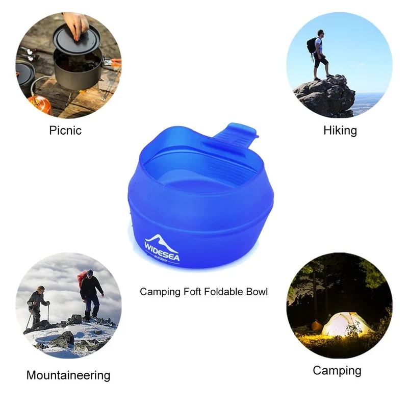 Tasse pliable de randonnée / bivouac 250ml "Widesea - Camping Folding Bowl"