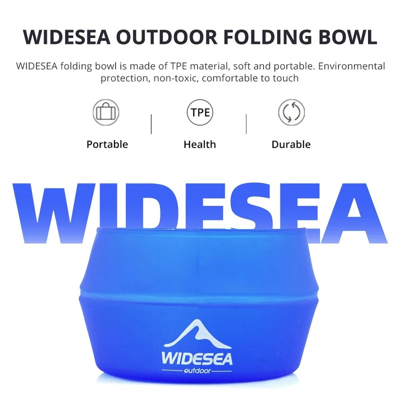 Tasse pliable de randonnée / bivouac 250ml "Widesea - Camping Folding Bowl"